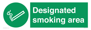 Designated smoking area